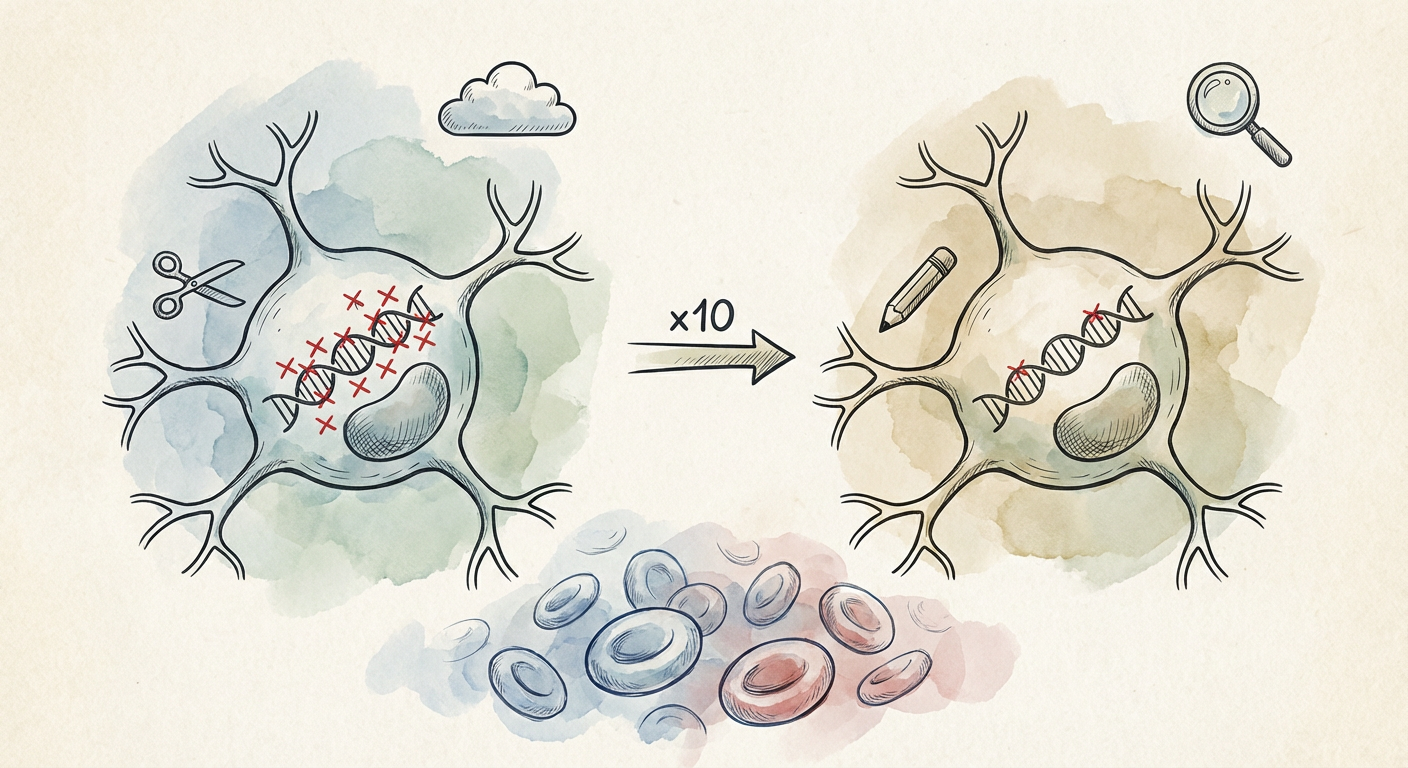 Illustration for CRISPR's Quieter Revolution: Why Base Editing Just Changed the Game for Leukemia and Beyond